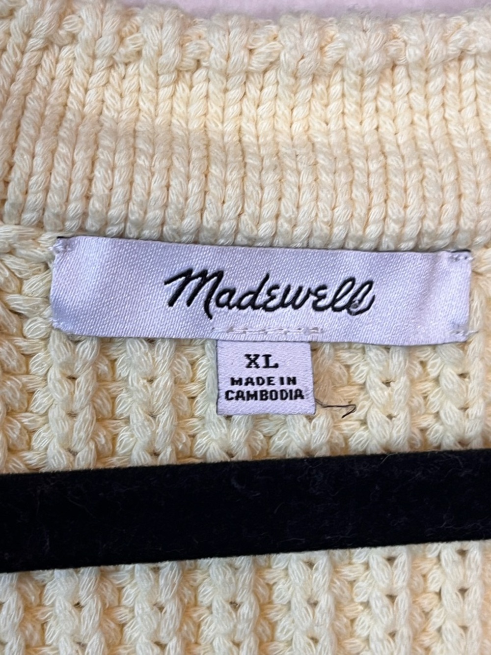 Madewell Soft Yellow Ribbed Button-Front Tank - Picture 5 of 6